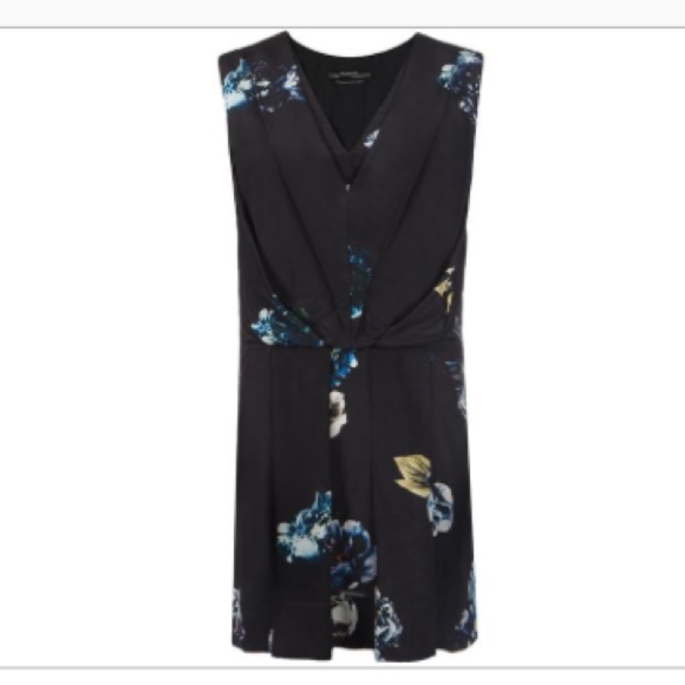 All Saints 100% silk Peony Medea dress